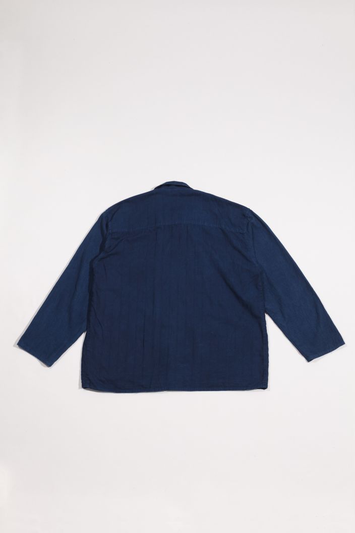 soft cotton indigo shirt S01/2026 — product view 3