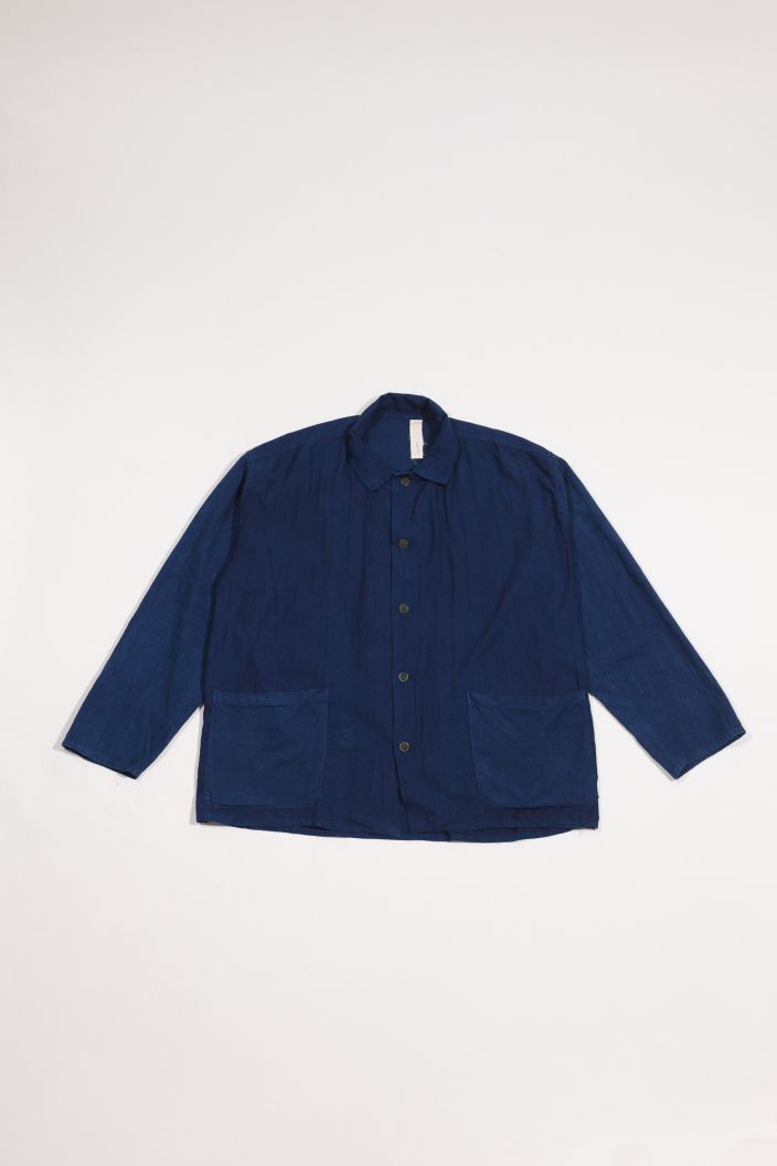soft cotton indigo shirt S01/2026 — product view 2