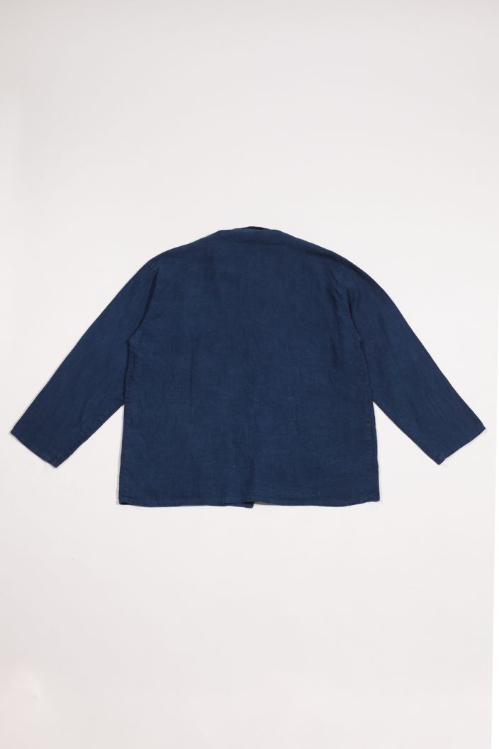 linen indigo shirt 02/ S01/2026 — product view 3