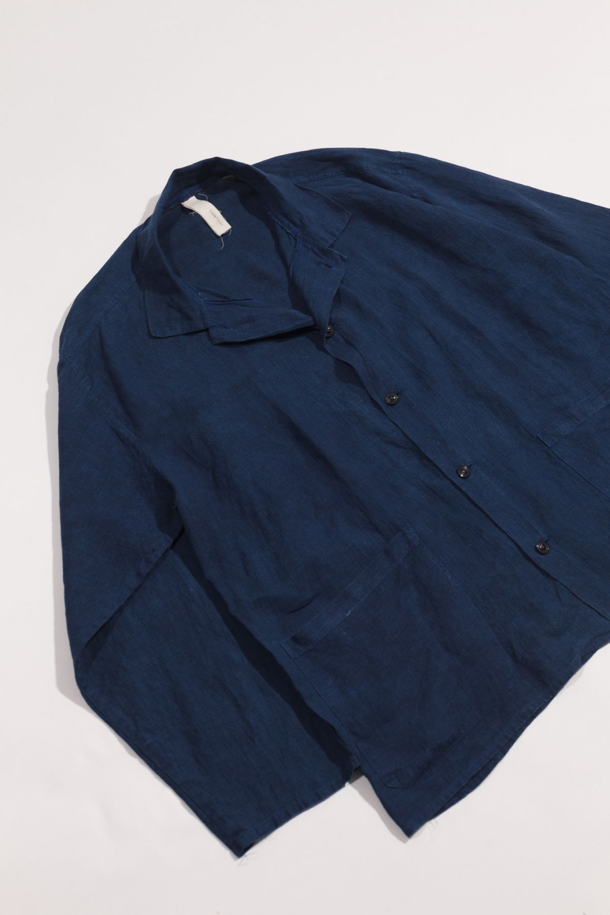 linen indigo shirt 02/ S01/2026 — product view 10