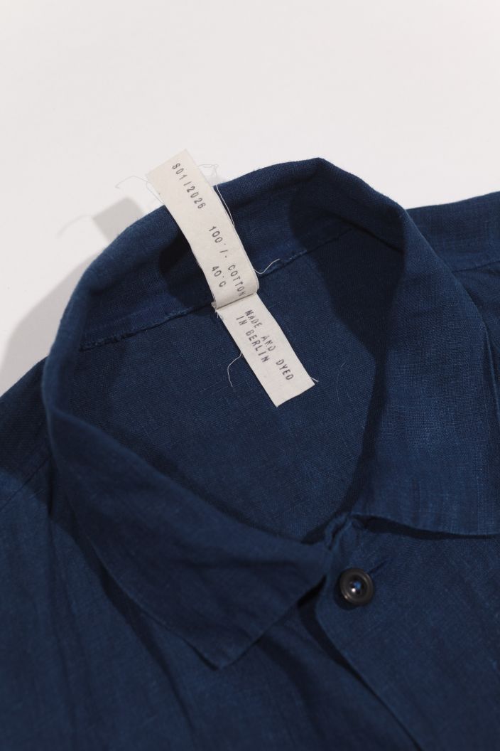 linen indigo shirt 02/ S01/2026 — product view 6