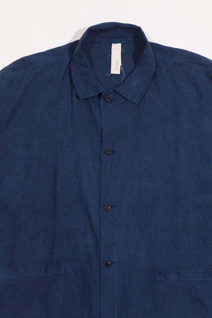 linen indigo shirt 02/ S01/2026 — product view 4