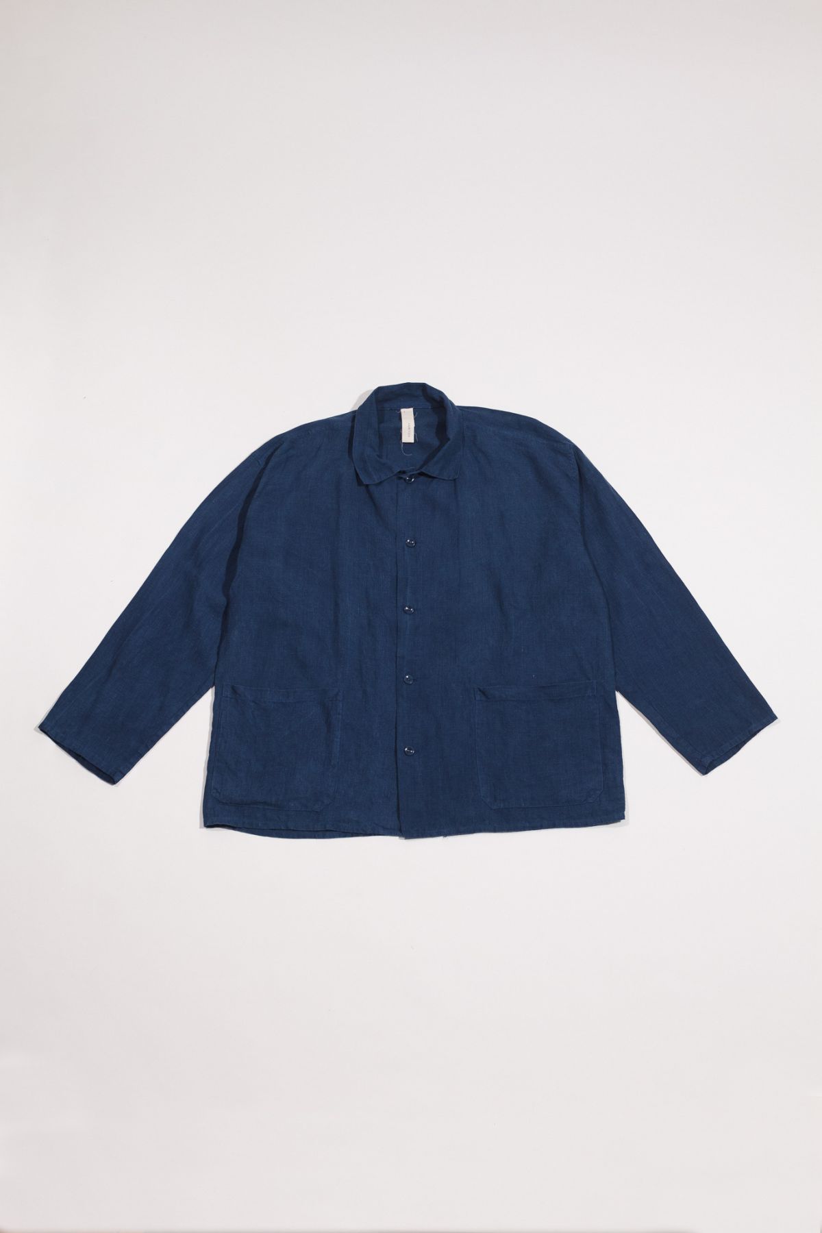 linen indigo shirt 01/ S01/2026 — product view 2