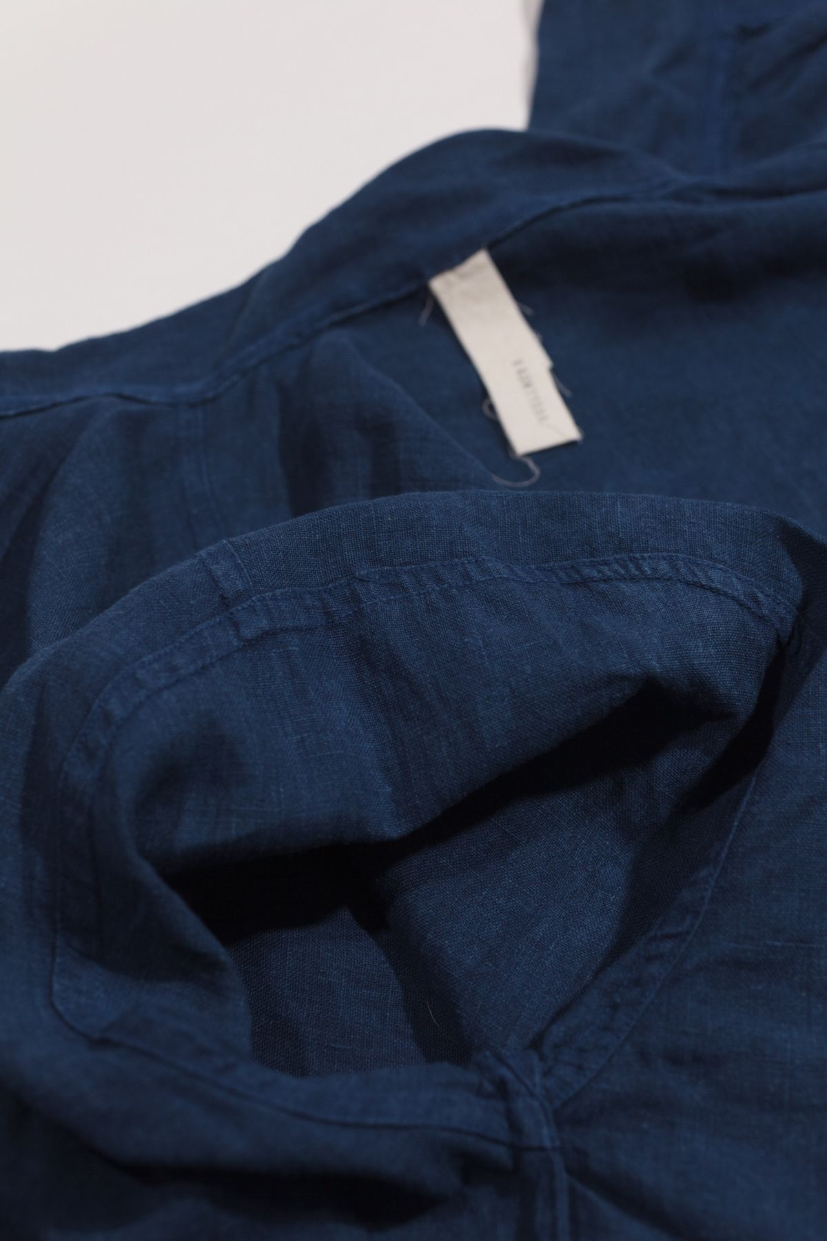 linen indigo shirt 01/ S01/2026 — product view 8
