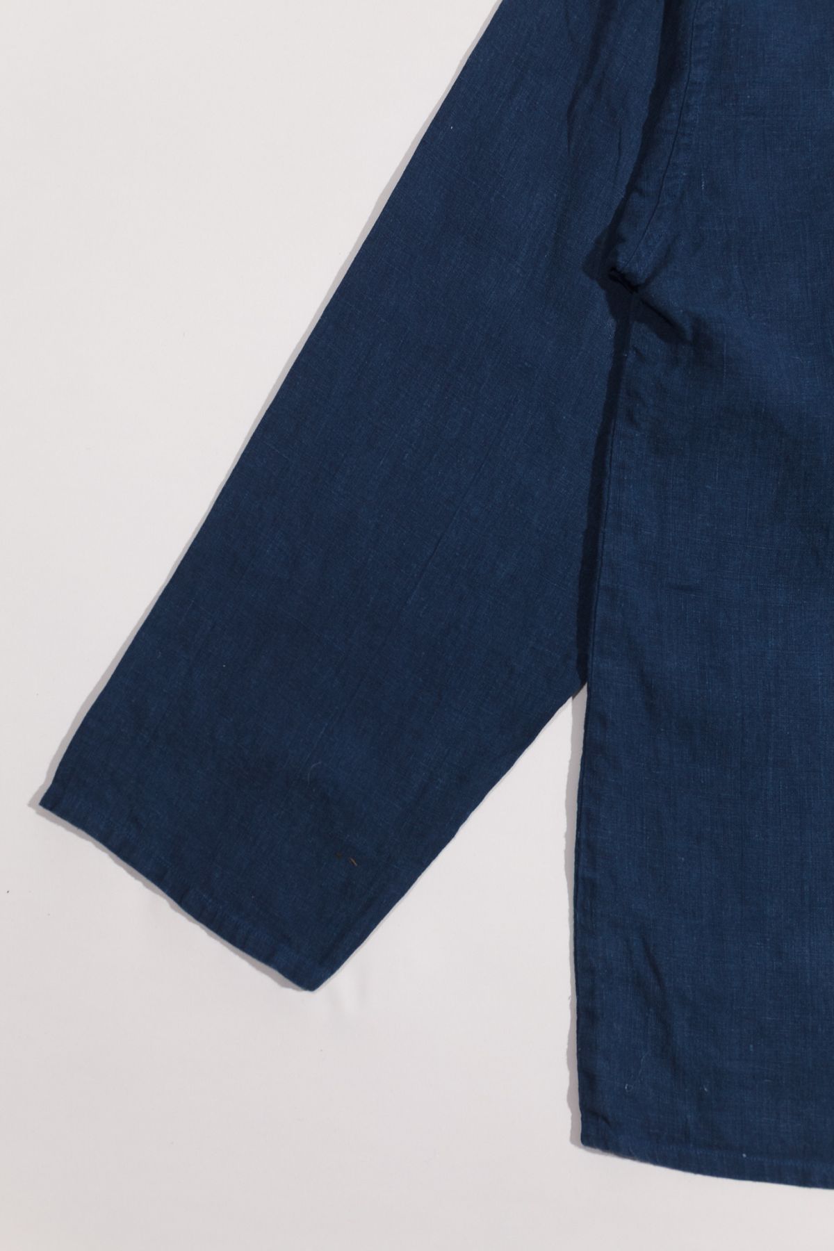 linen indigo shirt 01/ S01/2026 — product view 7