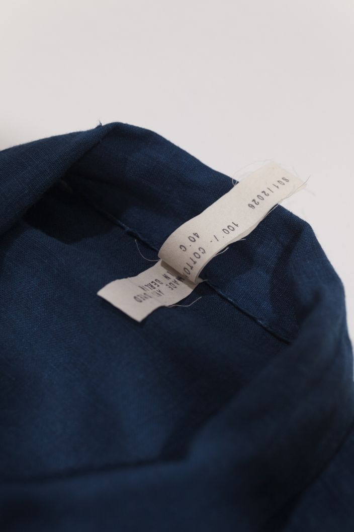 linen indigo shirt 01/ S01/2026 — product view 4