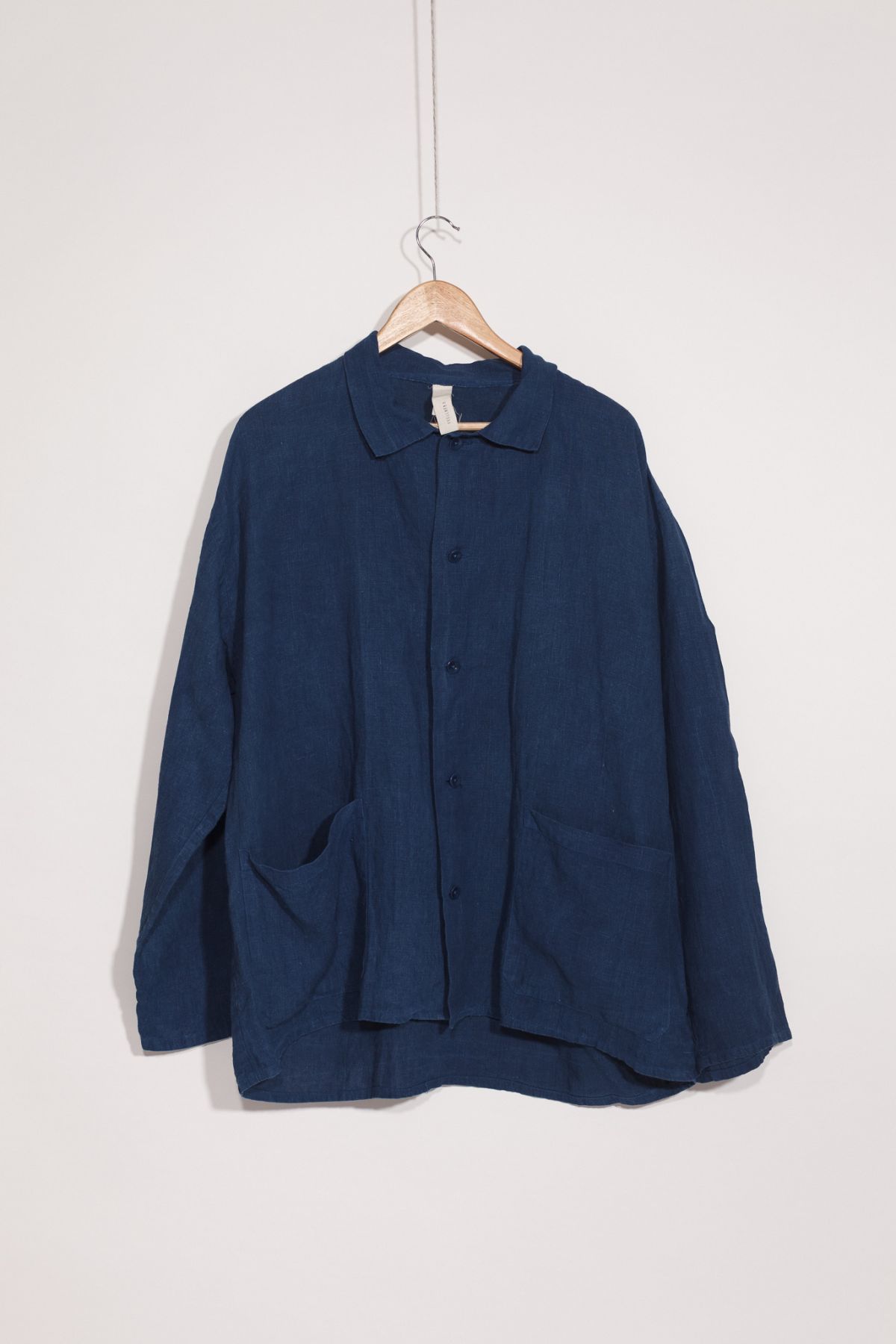 linen indigo shirt 01/ S01/2026 — product view 1